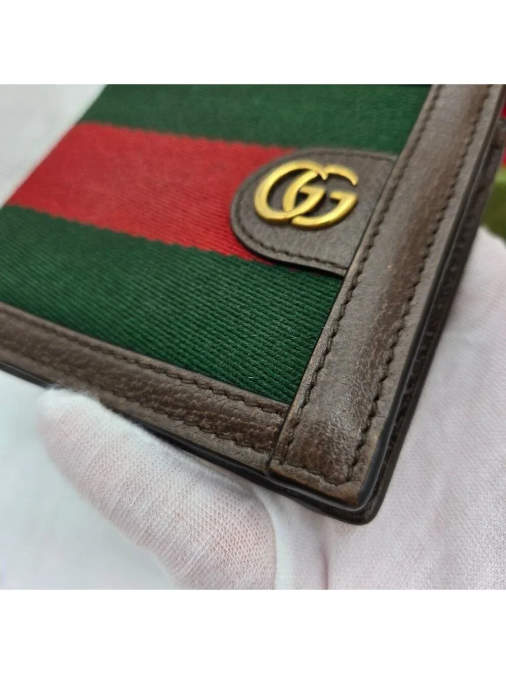 Gucci Fold Wallet Sherry Line GG